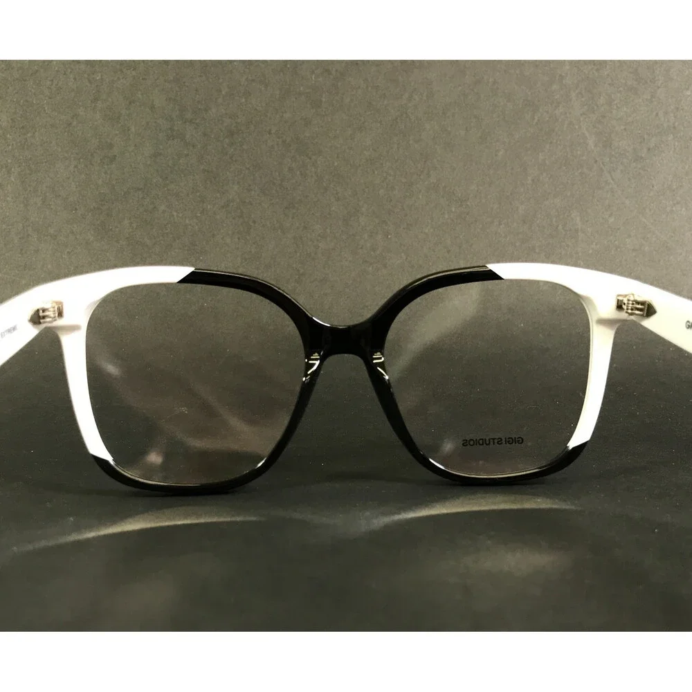Gigi Studios Eyeglasses Frame EXTREME 6878/1 1501 White Black Full Rim 52-17-140